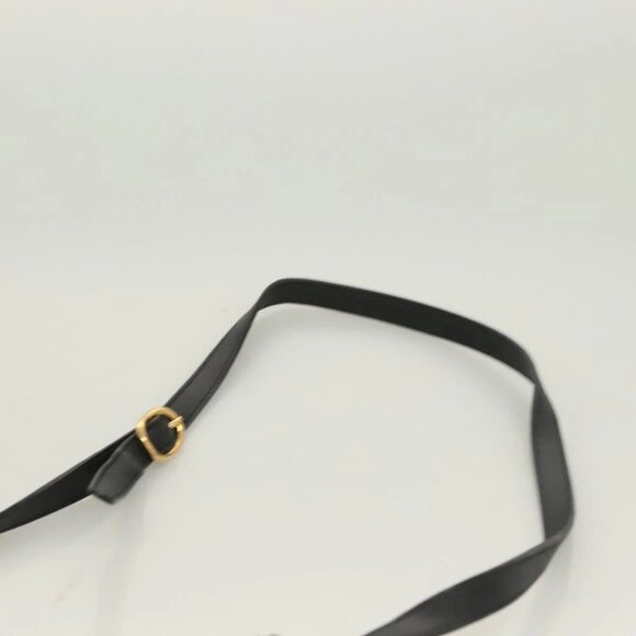 GUCCI Micro GG Supreme Shoulder Bag PVC Black Gold 001 41 4425 Auth ep9569 - Picture 9 of 16